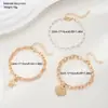 Han Zhishang Joyería Transfronteriza Europea y Americana Estilo Marino Colgante de Estrella de Mar y Concha Pulsera de Perlas para Mujer, Joyería de Moda de Alta Gama