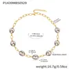 Colar Mili de Aço Inoxidável Oco com Bloqueio de Cor e Design de Nariz de Porco Banhado a Ouro 18K PVD Corrente de Clavícula Elegante e Versátil Fornecimento Exclusivo Transfronteiriço