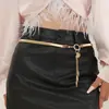 Venta caliente transfronteriza cadena de cuerpo con borlas cadena de cintura de resorte metálico falda cortavientos cadena de cintura delgada cintura apretada sello de cintura metálico venta al por mayor