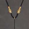 Cordão de Pingente Pixiu Tecido à Mão, Cordão de Colar Grosso, Amuleto Budista, Thangka, Cordão para Pingente de Jade, Cordão para Acessórios, Cordão Combinando