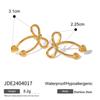 ¡original!! Acero Inoxidable/Aretes de Lazo de Línea Diseño Nicho Único Premium Collar Mariposa