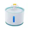 Dispensador de Agua para Mascotas de 2.5L Luz LED Redondo Circulación Automática de Agua Fuente para Beber Gatos Nivel de Agua Visible Dispensador de Agua de PP