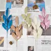 Transfronterizo Especialmente Diseñado para Navidad Polvo de Oro Simulado Guirnalda de Árbol de Navidad de 6 Hojas de Olivo Decoración de Ratán Esquejes al por Mayor