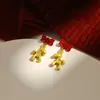 Nuevos Pendientes Rojos de Año Nuevo 2026, Pendientes del Zodiaco del Año del Caballo, Lindos y Festivos, Accesorios para Orejas de Riqueza y Prosperidad