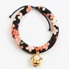 Collar para Gato Estilo Japonés Campana para Gato y Perro Collar para Mascota Grabado para Perro Collar de Cuerda para Gato Diy1 Suministros para Mascotas