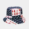 Sombrero de Pescador con Estampado de Colores Nuevo Europeo y Americano Tendencia Callejera para Hombres y Mujeres Sombrero Cubeta Sombrero para el Sol al Aire Libre Venta al por Mayor