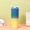 Vaso termo de acero inoxidable 304 transfronterizo color degradado doble pajita para beber vaso para hielo impresión 3D 30oz vaso para coche al por mayor