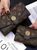 Bolso de Mano Largo Transfronterizo Otoño e Invierno para Mujer 2025 Nueva Moda Portatarjetas con Múltiples Ranuras Billetera con Patrón Vintage Pinza para Billetes Versátil