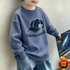 Sudadera Nueva para Niños 2026 Primavera y Otoño Niños Mediana y Grande Niños Holgada Suéter para Bebé Parte Superior con Felpa Adicional Capa Base Cálida