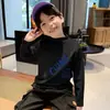 Camiseta de Manga Larga para Niños Cálida y Versátil Top de Cuello Semi Alto 2026 Otoño/Invierno Nueva Camiseta Térmica de Forro Polar Cepillado para Niños
