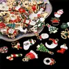 Suministro Nuevo Adornos de Aleación Navideños con Goteo de Aceite Colgante Hecho a Mano para Manualidades Paquete de Materiales para Colgantes Decoraciones Mixtas