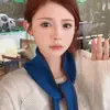 Bufanda Triángulo de Mezcla de Lana Transfronteriza Elegante que Reduce la Edad Chal Tejido para Mujer Otoño e Invierno Estilo Coreano Accesorio Versátil Envoltura para Hombro