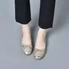Zapatos planos flexibles estilo británico elegantes sin cordones 2026 modernos de meter para combinar con faldas Franceses antideslizantes para mujer