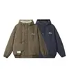 Chaqueta de Trabajo de Algodón con Capucha y Forro de Lana de Cordero Estilo Americano Tendencia Marca Northland para Hombre Invierno 2025
