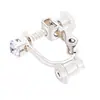 Convertidor de Pendiente de Oreja a Clip de Oreja Zirconia Microincrustada Clip de Oreja de Tornillo Pendientes Sin Agujeros en las Orejas Accesorios de Joyería DIY