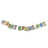 Bandera de unicornio para fiesta de cumpleaños, pancarta colgante de cartulina blanca de 300 g, decoración infantil