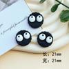 Biscoito Bola de Carvão Grande Série Cabeça de Urso Resina Acessórios DIY Capinha de Celular Patch Sapatos com Furos Material Acessórios de Cabelo