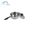Olla para Leche de Acero Inoxidable con un Solo Mango Directa de Fábrica Olla para Sopa Binaural Olla para Cocina de Inducción Olla Curva Regalo para Cantina