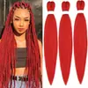 Extensión de cabello trenza africana sucia trenza grande EZ peluca negra Trenza fácil preestirada expresión