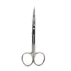 Tijeras pequeñas curvas de acero inoxidable tijeras para pegatinas de párpado doble 11.5cm maquillador con herramientas de belleza al por mayor