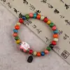 Pulseras de Cerámica al por Mayor, Transmisión en Vivo en Atracciones Turísticas y Mercados Nocturnos, Pulseras de Cuentas de Porcelana de Caja Sorpresa, Artículos Pequeños de Puesto Callejero, Joyería Artesanal Vintage