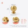 Novo estilo chinês latão guarda-roupa porta puxar alça moderna simples gaveta único furo dourado luz luxo todo cobre gaveta armário alça