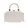 Bolsa feminina 2023 nova moda simples portátil bolsa de ombro bolsa mensageiro de corrente celebridade da internet textura modelagem bolsa caixa
