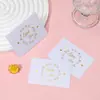 Cartão Pequeno de Bênção Criativa Cartão de Cumprimentos Mini Hot Stamping Cartão de Agradecimento Criativo Cartão de Serviço Pós-Venda Caixa de Presente Europeia DIY