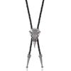 Collar largo de PU con diseño de pájaro no muerto, estilo punk, personalizado, estilo retro europeo y americano, collar sencillo para hombre