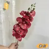 Sensação na mão Impressão 3D Filme de flor artificial Phalaenopsis Decoração de auditório de casamento Phalaenopsis Decoração alta Flores artificiais Atacado