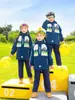Estudiantes de Primaria 2025 Chaqueta de Uniforme Escolar Uniforme de Jardín de Infancia Ropa de Primavera y Otoño Ropa de Otoño e Invierno para Niños Uniforme de Clase de Deportes Conjunto de Tres Piezas