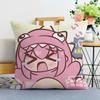 Almohadas Lindas Bidimensionales de Dibujos Animados, Almohadas para Descanso de Comida con Paquete de Expresiones de Anime, Fundas de Cojín Personalizables de Doble Cara