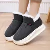 Nuevas Botas de Algodón Felpa de Invierno para Mujer, Cálidas, Aumentan la Altura, Suela Gruesa, Zapatos de Algodón para el Hogar, Se Pueden Usar Afuera, Cubren el Talón, Botas de Nieve, Dropshipping