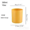 Nuevo frasco de vidrio para velas de 300 ml, galvanizado, chapado iónico, de colores, botella de vidrio spot, taza para velas de aromaterapia