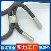 Fabricante Mayorista de Relojes de Tornillo Hardware para Lanyard de Teléfono Móvil de 6 mm En Stock Venta Especial Reloj de Rejilla Plateado Brillante y Negro