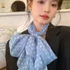 Sensación Fresca~ Nuevo Estilo Bufanda de Gasa con Lunares para Mujer, Bufanda Delgada de Primavera y Otoño, Bufanda Larga con Lunares para Protección Solar de Verano