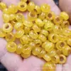Pedra Topázio Contas com Furo Grande Jade Contas Soltas Quartzo Rocha Jade Contas de Ábaco Pulseira Colar Joias Contas Espaçadoras Anel
