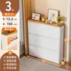 Zapatero de acero de 12/15 cm para uso doméstico, mueble de entrada ultra delgado con tapa abatible, nuevo modelo 2026, zapatero estrecho de pie