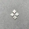 Accesorios para Joyería Mariposa Blanca y Negra Concha Trébol de Cuatro Hojas Marco de Metal Incrustado Accesorios para Joyería Pulsera Accesorios para Joyería DIY