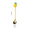 Cuchara tenedor de acero inoxidable, vajilla, juego de cuchara y tenedor de frutas de dibujos animados, cuchara para mezclar café, tenedor de frutas, cuchara de postre