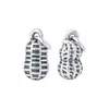Nuevo Colgante de Cacahuete Retro de Plata Pura S999 de Tres Dimensiones, Cacahuete Pequeño para Joyería DIY, Pulsera, Accesorios de Plata