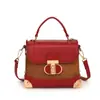Bolsas Femininas Transfronteiriças Outono e Inverno 2026 Nova Cor Color Block Bolsa de Mão Estilo Ins Pequena Quadrada de Ombro Transversal Feita Sob Medida