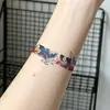 Pegatina de tatuaje de anillo de brazo Ukiyo-e, ola, grulla, hoja de arce, pulsera, pegatina colorida, anillo de brazo impermeable, pegatina de tatuaje temporal