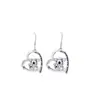 Pendientes colgantes de koala lindos y creativos con personalidad en forma de corazón, versátiles, de moda, exquisitos, simples, pendientes conmemorativos
