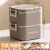 Caja de Almuerzo Aislada de Acero Inoxidable 304 para Trabajadores de Oficina Caja Bento Portátil Multicapa Sellada a Prueba de Fugas Caja de Almuerzo Ventas Directas de Fábrica