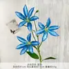 Dalias y Lirios Artificiales Flores Falsas para Arreglos de Piso de Boda, Arte Floral de Decoración de Salón de Bodas de Alta Gama, Flores de Plástico para Arreglos Florales DIY