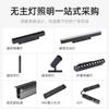 Magnetic Track Light Loja de Roupas Comerciais levou Luz Principal Home Hidden Embedded Spotlight Dark Line Light