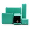 Nueva caja de embalaje de joyería de cuero PU con botón a presión redondeado, caja de regalo de alta gama para anillos, colgantes, joyas, collares, fabricantes