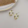 Pendientes de Celebridad de Internet Estilo Nuevo 2025 Pendientes de Aro Redondos Grandes Exagerados de Moda Simples Pendientes Elegantes Pendientes Franceses de Alta Gama para Mujer