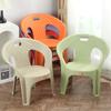 Silla de Comedor Doméstica Gruesa y Moderna Silla con Respaldo de Plástico Sillón Interior Puesto de Comida Silla de Mesa de Comedor Taburete para Cambiarse los Zapatos de Exterior